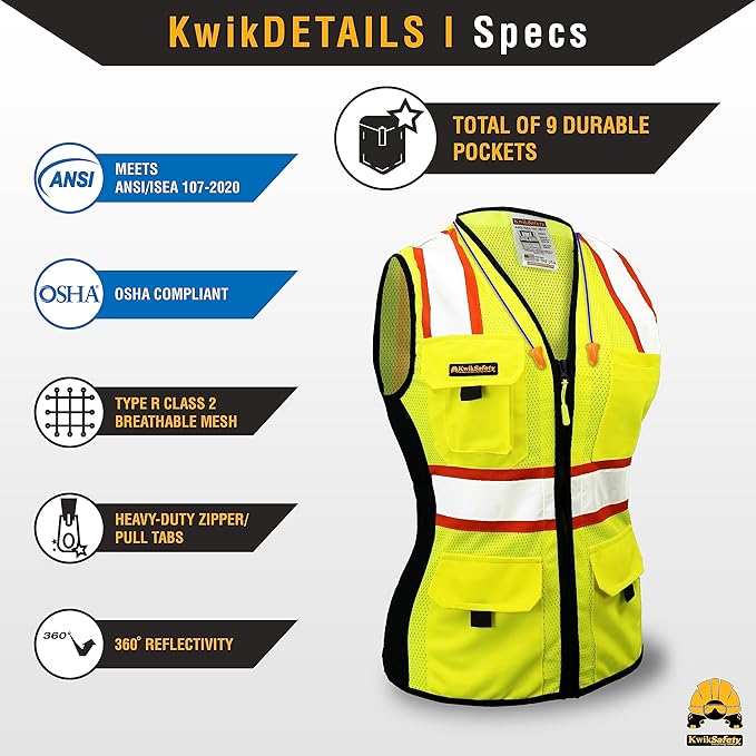 KwikSafety - Charlotte, NC - FIRST LADY Safety Vest - Image 5