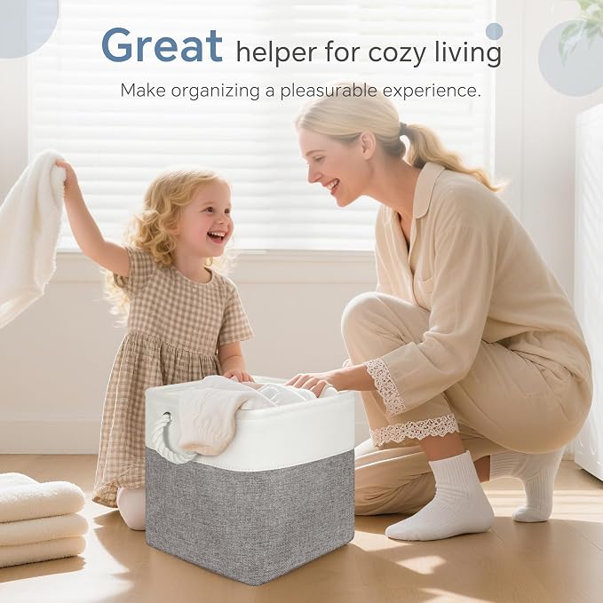 Fabric Cubes Storage Basket, 6 Pack 11x11 in - Image 8