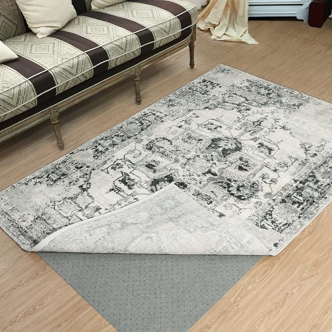 LINLA Dual Surface Felt+Rubber Non-Slip Rug Pad, 1/4" Thick, Strong Grip - Image 5