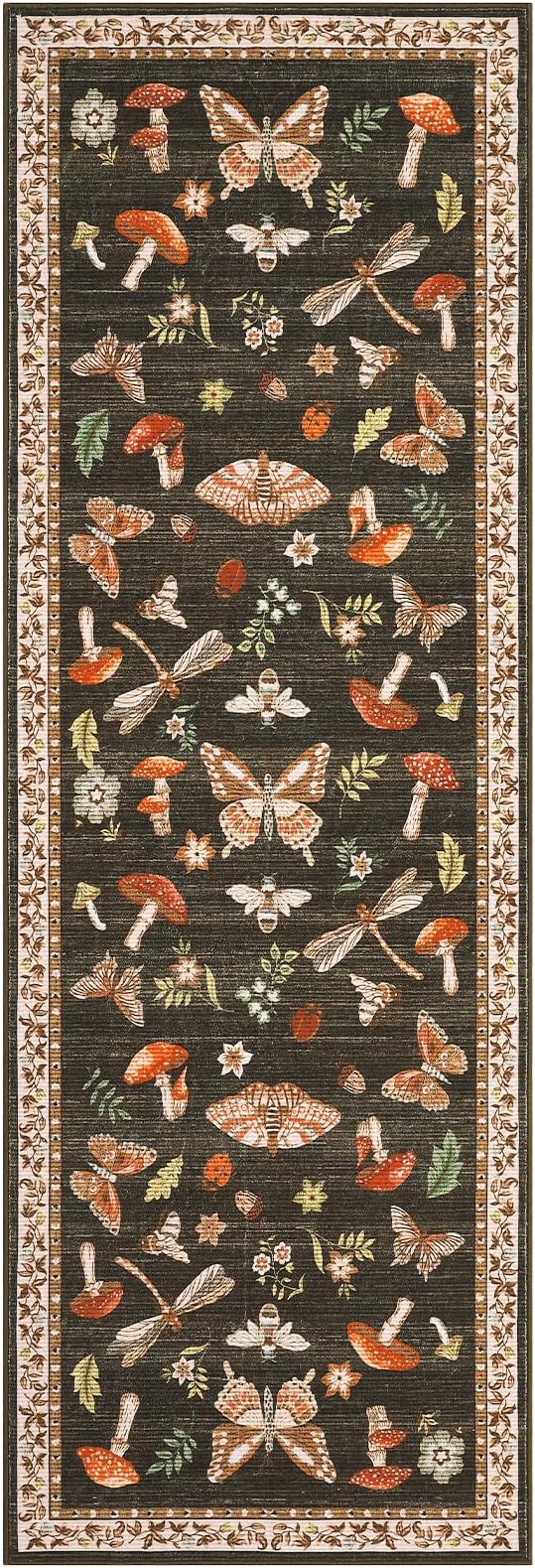 Mushroom Insect Washable Rug 2x6 Runners - Image 4