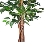 6FT Artificial Ficus Tree, Fake Plants - Image 3