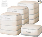 Comforter Storage Bag - 130L Large Capacity Blanket Storage Bags 4-Layer Ultra by EasortmPackingCubes
