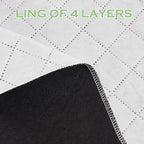 KGORGE Anti Dust Soundproof 100% Blackout Curtains 4 Layers Heavy Duty Energy - Image 6
