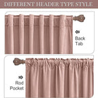 RYB HOME Velvet Closet Curtains 84 inches, Room Darkening Thermal Insulated - Image 4