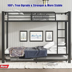 LUXIEE Upgraded & Stronger Heavy Duty Steel Twin XL Over Twin XL Bunk Bed Frame - Image 3