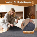 Veken Non Slip Cushioned Runner Rug Pad Gripper 2 x 10 Ft, Felt and Silicone - Image 7