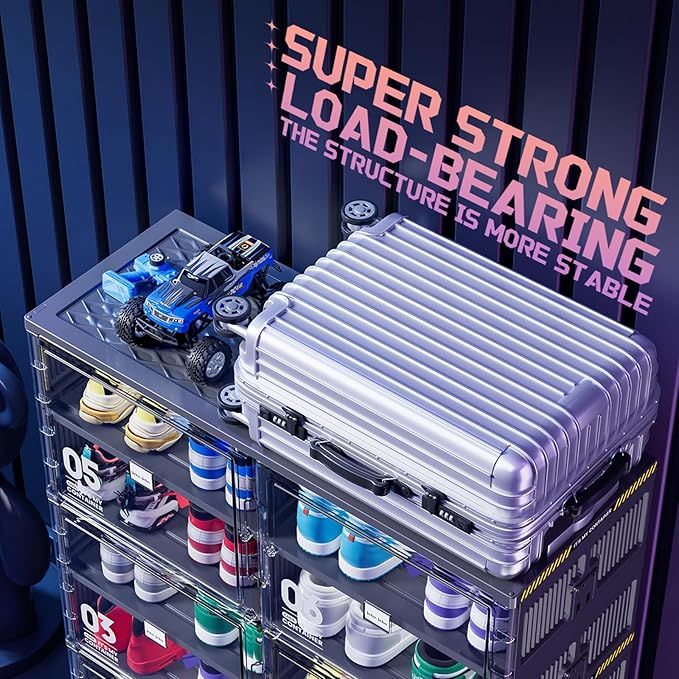 JEKO&JEKO 10-Tier Foldable Shoe Storage Cabinet - Image 5