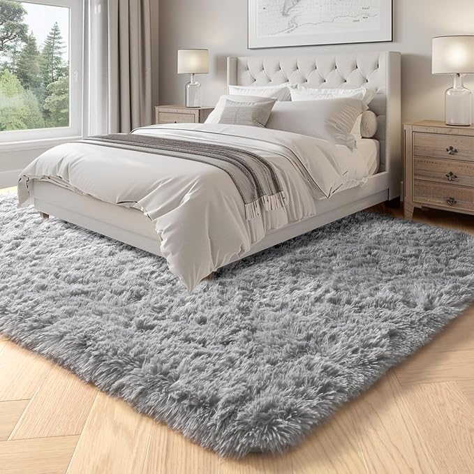 PAGISOFE Super Soft Shaggy Rugs Carpets, 5x7 Feet, Plush Washable Area Rugs - Image 4