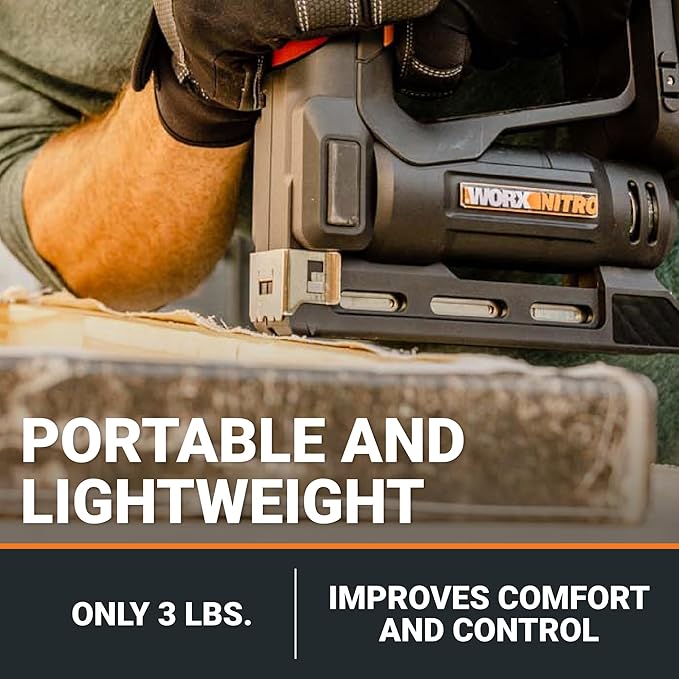 Worx Nitro WX843L 20V Power Share 3/8" Cordless Crown Stapler - Image 4