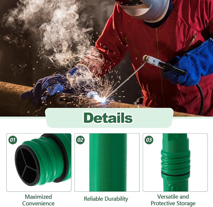 Tandefio 4 Pcs Welding Rod Storage Tube 40 Inch Tig Rod Storage Canisters - Image 3