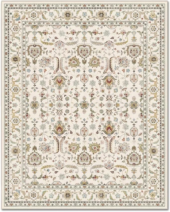 Washable 6x9 Area Rugs for Living Room, Boho Non-Slip Vintage Distress Large - Image 8