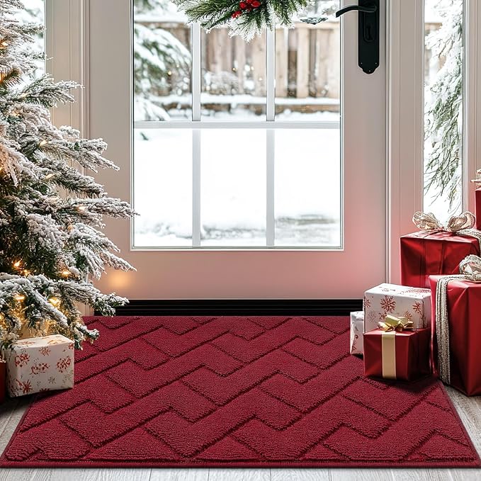 hicorfe Front Door Mat Outside Entrance, Stain and Fade Resistant, Non Slip by Hicorfe