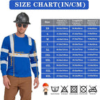 AYKRM Safety T Shirt Reflective High Visibility hi vis Long Sleeve T Shirt - Image 5