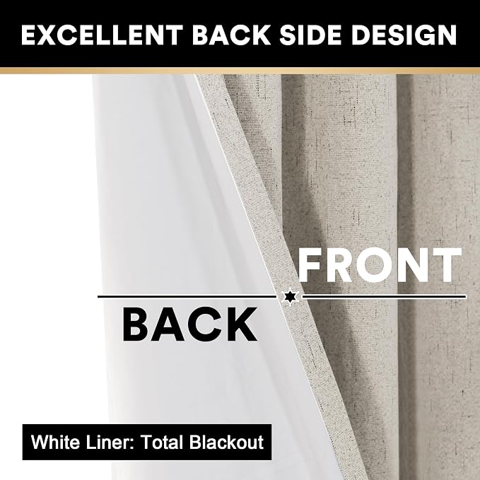 PrinceDeco 100% Blackout Curtains - Image 5