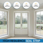 Adhesive V Shape Weatherstrip, Weather Stripping Door Seal Strip Foam Door - Image 6