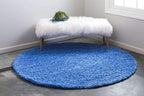 Unique Loom Solid Shag Collection Area Rug - Image 2