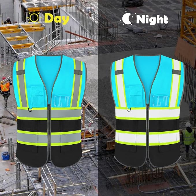 BeautyWill Custom Logo 10/20 Pack Safety Vest Class2 High Visibility Vest - Image 5
