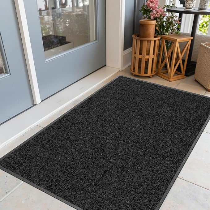 Kuyal Door Mat, Non Slip Waterproof Outdoor Mats, Commercial Floor Inside - Image 2