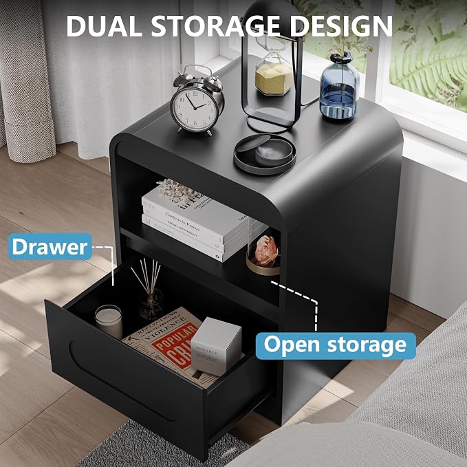 4 Pcs Bedroom Set, Dresser and Nightstand Sets, Including Modern Wooden Tall 6 - Image 8