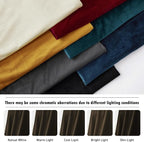 RYB HOME Brown Velvet Curtains 96 inches, Back Tab Soft Fabric Room Darkening - Image 6