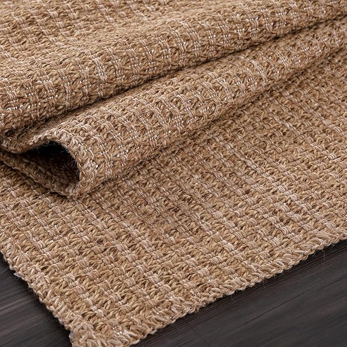 Easy Jute Door Mat 2x3 Indoor Outdoor Natural Rugs Solid Fiber Rug Woven Area - Image 10