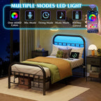 WLIVE Metal Platform Bed Frame, Twin Bed Frames - Image 3