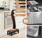 Y&M One Step Stool for Adults Kids, Adjustable Non-Slip Foot Stool - Image 2