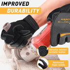 HANDLANDY Work Gloves for Men & Women, Utility Mechanic Working Gloves Touch - Image 2