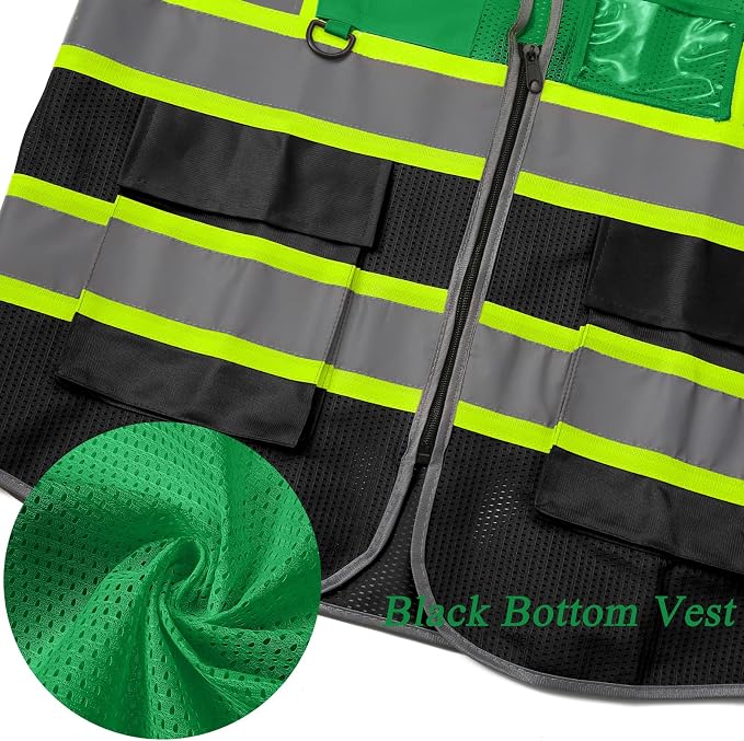 BeautyWill Custom Logo 10/20 Pack Safety Vest Class2 High Visibility Vest - Image 5