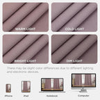 Joydeco Rose Pink 100% Blackout Curtains 108 Inch 2 Panels, Luxury Thermal Pink - Image 7