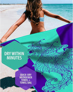 VENTURE 4TH Microfiber Beach Towel: Quick-Dry, Sandproof and Lightweight - Image 2