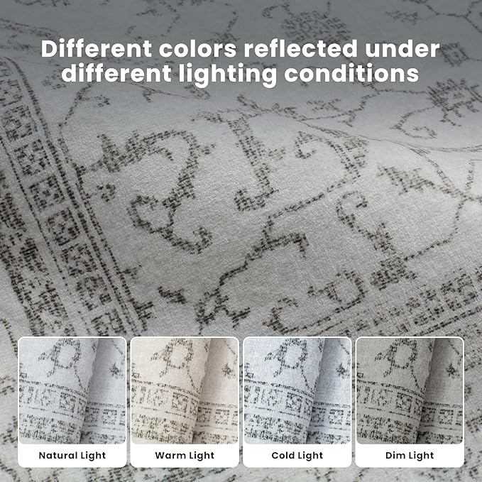 Washable Rugs 8x10 Area Rugs for Living Room, Dining Room- Soft Low Pile - Image 9