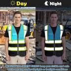 BeautyWill Custom Logo 10/20 Pack Safety Vest Class2 High Visibility Vest - Image 6