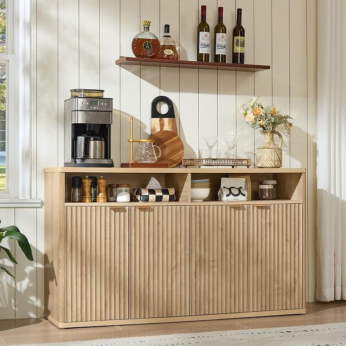 LEYAOYAO Fluted Buffet Cabinet - Image 7