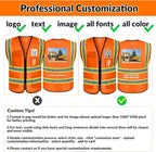 BeautyWill Custom Safety Vest Logo Class 2 High Visibility Reflevtive Vest - Image 2