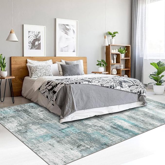 8x10 Area Rugs for Living Room, Non-Slip Backing Washable Rug 8x10, Large Area - Image 3