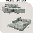 Boneless Sectional Loveseat Couch - Image 2
