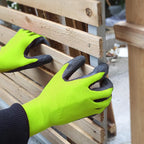 Evridwear Crinkle Latex Rubber Hand Coated Safety Work Gloves - Image 4