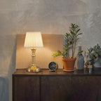KDG Cordless Portables Table Lamp Set of 2, LED Fabric Shade Small Desk Lamps - Image 9