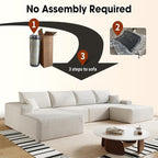 136" Sectional Couches for Living Room Modern Modular Sofa - Image 6