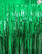GOER 6.4 ft x 9.8 ft Metallic Tinsel Foil Fringe Curtains, Graduation, New Year by GOER