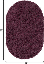 Unique Loom Solid Shag Collection Area Rug - Image 2