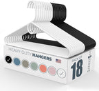 Neaties Heavy Duty Clothes Hangers 18 Pack – Made in The USA – 8lb Capacity by NeatiesHangers