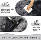 duduta Grey Plush Area Rugs for Bedroom 5x8 ft, Fluffy Carpet for Living Room - Image 5