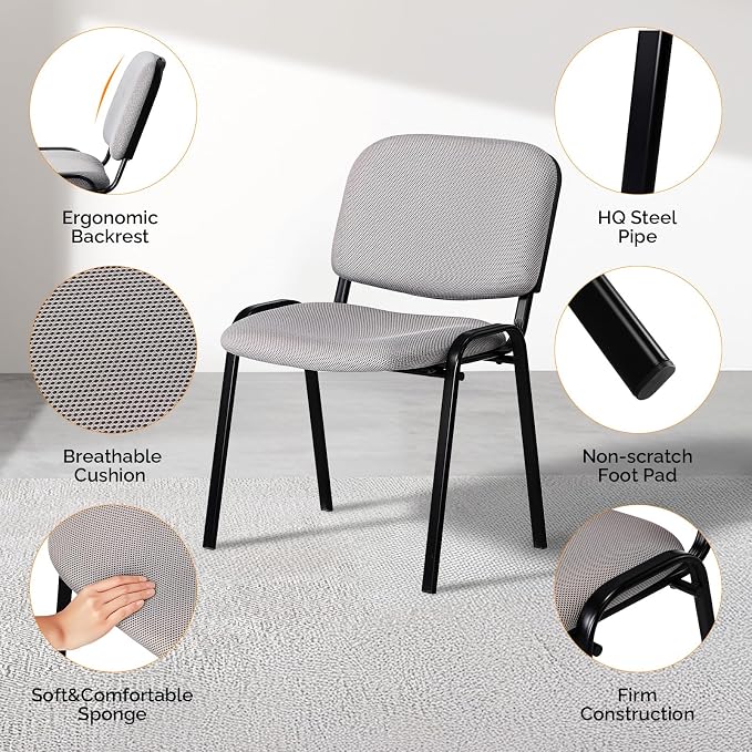 VINGLI Waiting Room Stacking Chairs, - Image 5