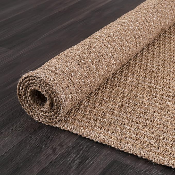 Easy Jute Door Mat 2x3 Indoor Outdoor Natural Rugs Solid Fiber Rug Woven Area - Image 7