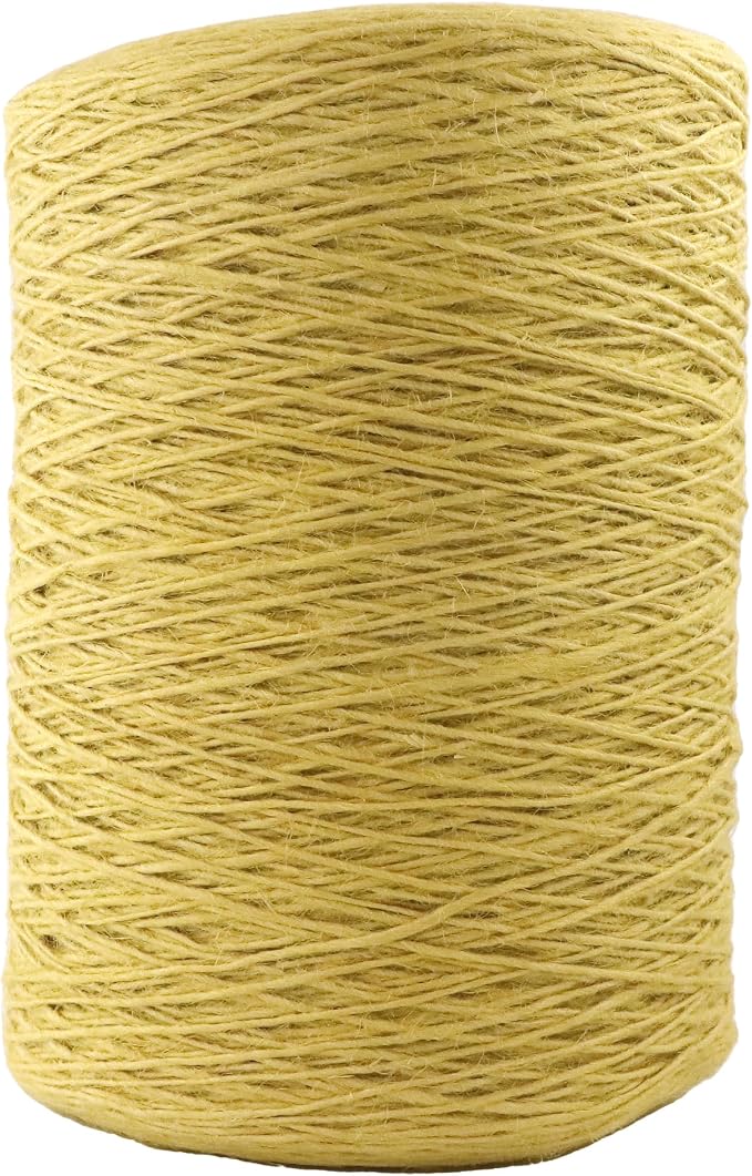 1mm x 5000 Feet Yellow Jute Rope, Twine by IMROPE