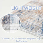 IOHOUZE Abstract Runner Rug 3x20 Ft Extra Long Washable Runners - Image 5
