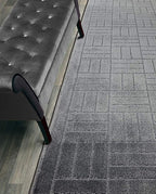 Custom Length Hallway Runner Rug, Slip Resistant, Bricks Anthracite, 26 Inch X by ORFAHOME