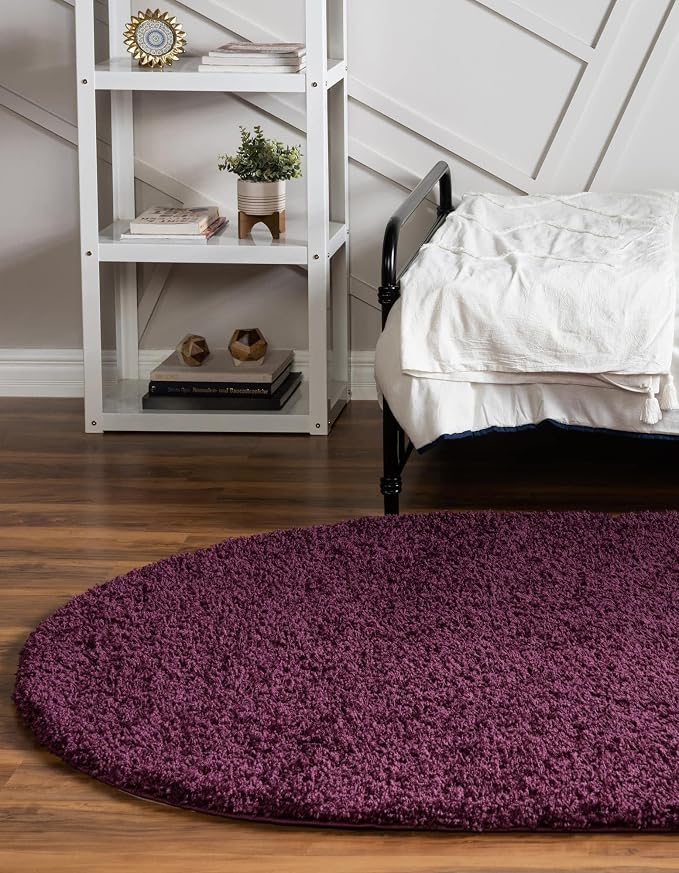 Unique Loom Solid Shag Collection Area Rug - Image 4